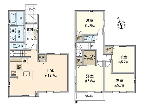 堺市西区上野芝向ヶ丘町4丁 間取図(平面図) 堺市西区上野芝向ヶ丘町4丁 間取図(平面図)