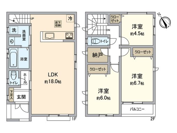 堺市堺区京町通 新築 間取図(平面図) 堺市堺区京町通 新築 間取図(平面図)