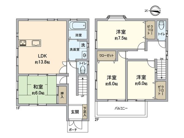 堺市堺区賑町4丁 間取図(平面図) 間取図(平面図)