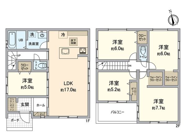 高石市羽衣5丁目 3号棟 間取図(平面図)
