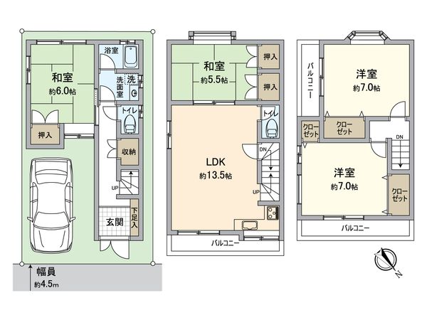高石市千代田3丁目 間取図(平面図)