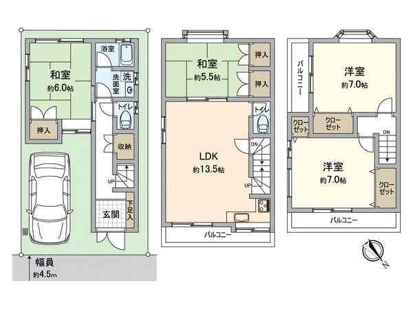 高石市千代田3丁目 間取図(平面図) 高石市千代田3丁目 間取図(平面図)
