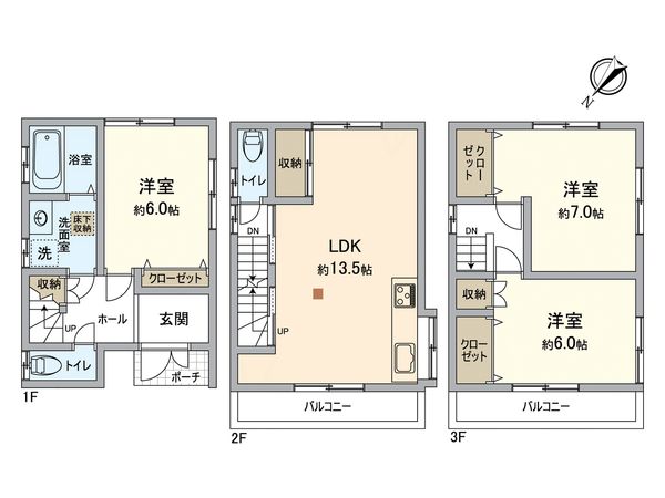高石市千代田6丁目 間取図(平面図) 間取図(平面図)
