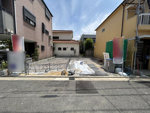 堺市西区上 新築戸建 前面道路含む外観
