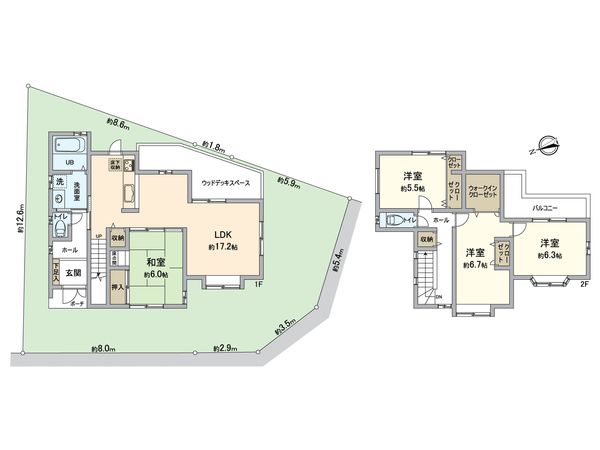 堺市西区浜寺諏訪森町西3丁 間取図(平面図) 堺市西区浜寺諏訪森町西3丁 間取図(平面図)