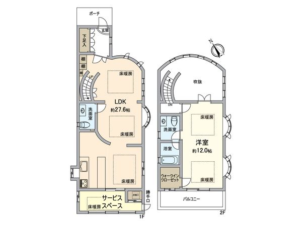 高石市綾園6丁目 間取図(平面図) 高石市綾園6丁目 間取図(平面図)