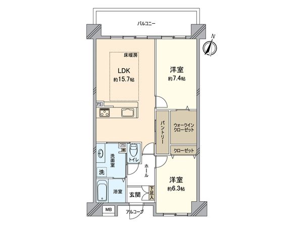 サンコーヴァンテアン堺 間取図(平面図) サンコーヴァンテアン堺 間取図(平面図)