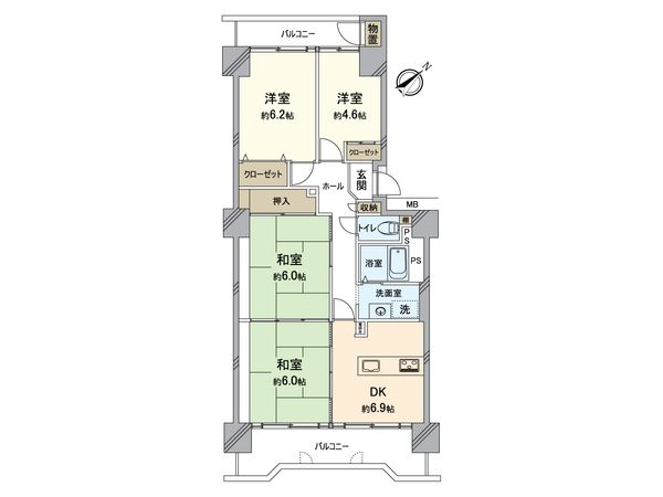 藤和さやまハイタウン D棟 間取図(平面図) 藤和さやまハイタウン D棟 間取図(平面図)
