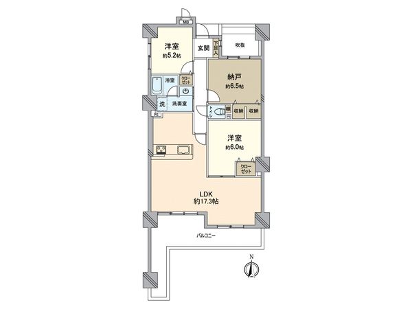 シティパーク北野田 間取図(平面図) 間取図(平面図)