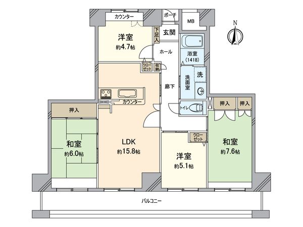 ベルマージュ堺 間取図(平面図)