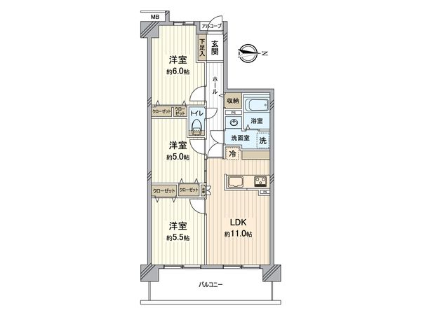 レックスガーデン堺東 間取図(平面図) レックスガーデン堺東 間取図(平面図)
