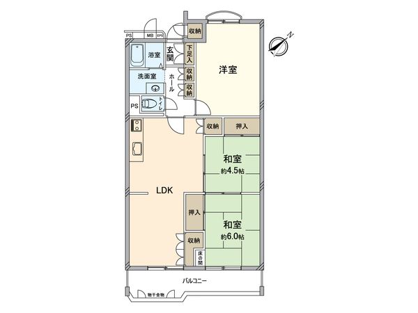 フローラ堺 間取図(平面図)