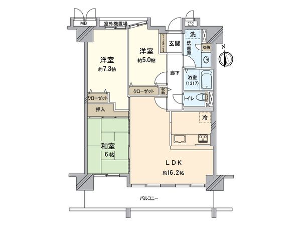 アルモニー和泉中央 弐番館 間取図(平面図)