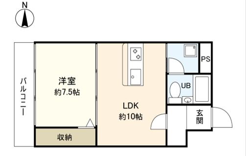 朝日プラザ高津第3 間取図(平面図) 間取図(平面図)