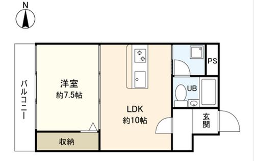 朝日プラザ高津第3 間取図(平面図)