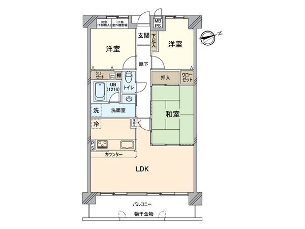 ライオンズヒルズ堺堀上町 間取図(平面図)