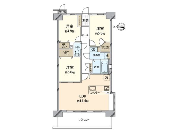 ライオンズマンション堺東 間取図(平面図) ライオンズマンション堺東 間取図(平面図)