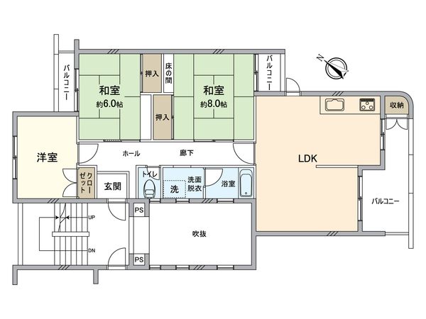 泉北新檜尾台第4次住宅 間取図(平面図) 泉北新檜尾台第4次住宅 間取図(平面図)