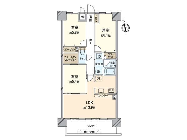 エクセル諏訪森 間取図(平面図) エクセル諏訪森 間取図(平面図)