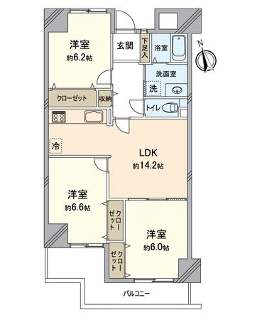 ライフコート浜寺 間取図(平面図) ライフコート浜寺 間取図(平面図)