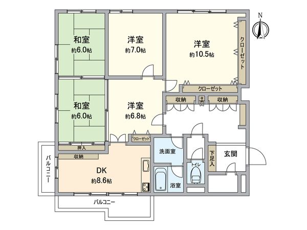 三国ヶ丘グリーンハイツ 間取図(平面図) 三国ヶ丘グリーンハイツ 間取図(平面図)