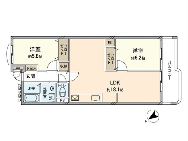 サニーハイツ堺 9号棟 間取図(平面図) サニーハイツ堺 9号棟 間取図(平面図)