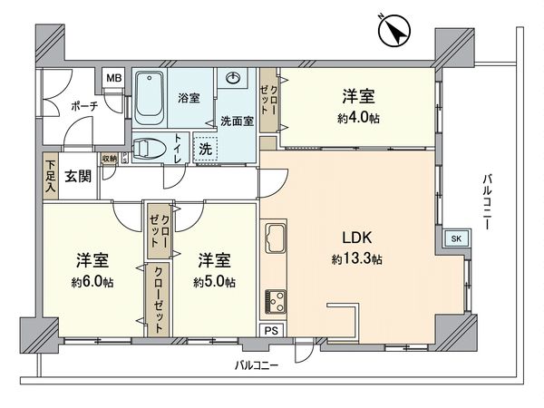 アーバニス堺東一条通 間取図(平面図) 間取図(平面図)