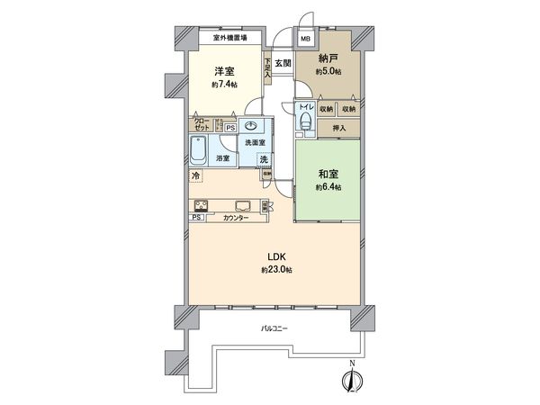 ライオンズマンション金剛 間取図(平面図)
