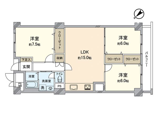 ルネ羽衣 間取図(平面図) 間取図(平面図)