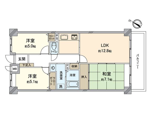 ラナトーア諏訪ノ森 間取図(平面図) ラナトーア諏訪ノ森 間取図(平面図)