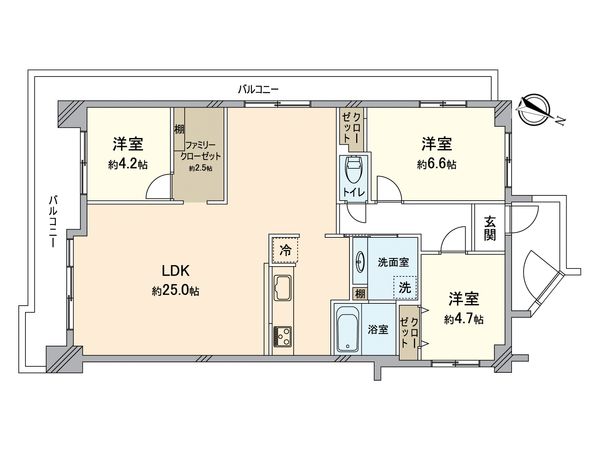 ハイツ堺 間取図(平面図) 間取図(平面図)