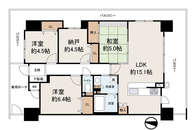 プレサンス鳳北シーズンズ 間取図(平面図) プレサンス鳳北シーズンズ 間取図(平面図)
