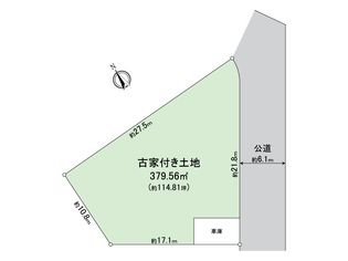 堺市南区槇塚台２丁　古家付き土地 地形図