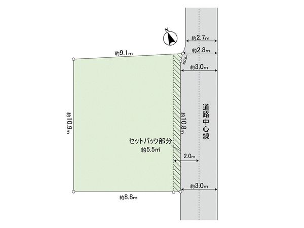 新宿区中井2丁目 土地 区画図 新宿区中井2丁目 土地 区画図