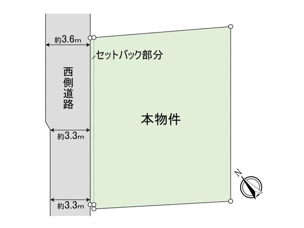 新宿区中落合3丁目 土地 区画図