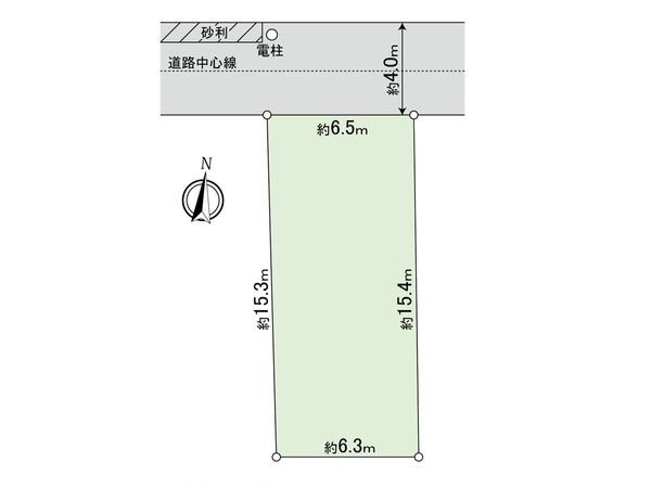 新宿区下落合4丁目 借地 区画図 新宿区下落合4丁目 借地 区画図