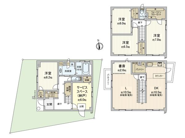 豊島区巣鴨4丁目 戸建 間取図(平面図)