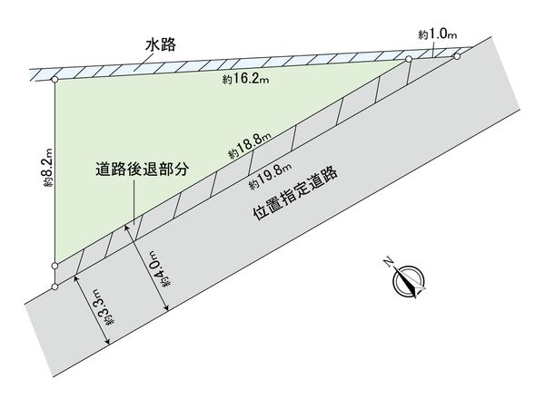 文京区本駒込2丁目借地権付戸建 区画図 文京区本駒込2丁目借地権付戸建 区画図