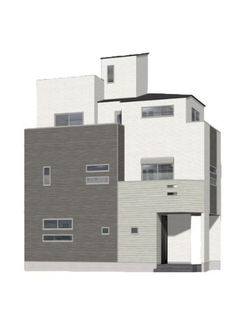 渋谷区本町3丁目 新築戸建 A号棟 外観パース図