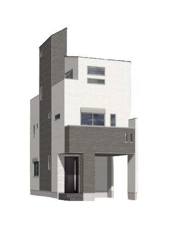 渋谷区本町3丁目 新築戸建 B号棟 外観パース図 渋谷区本町3丁目 新築戸建 B号棟 外観パース図