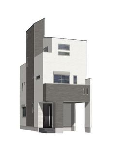渋谷区本町3丁目 新築戸建 B号棟 外観パース図