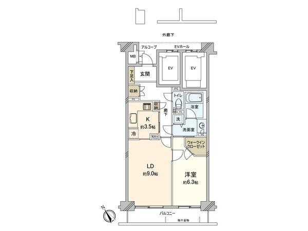 高田馬場パーク・ホームズ 間取図(平面図)