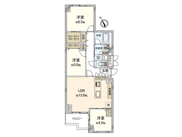 パストラルハイム面影橋 間取図(平面図)