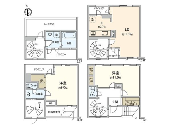 グラシオ早稲田・夏目坂 間取図(平面図)