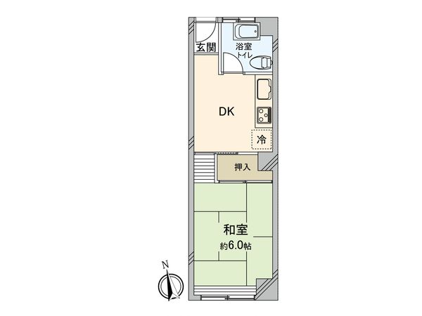 メイゾン落合 間取図(平面図)