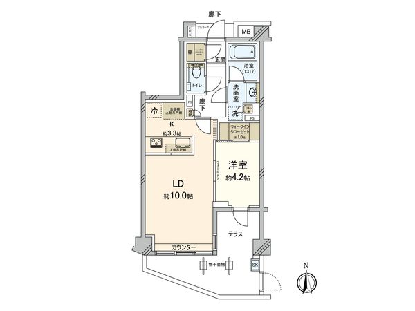 ローレルコート新宿夏目坂 間取図(平面図)