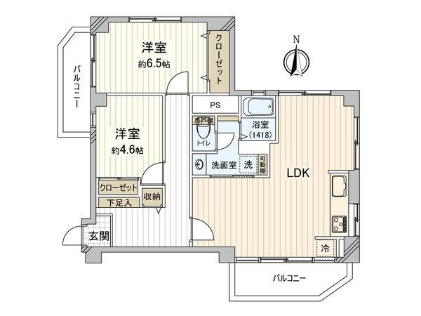 中落合東豊エステート 間取図(平面図)