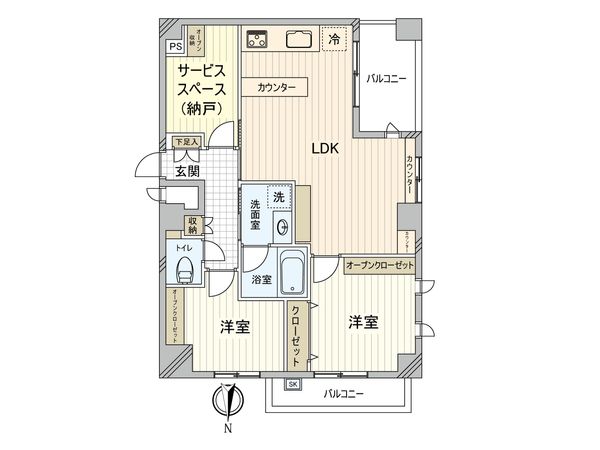 藤和シティホームズ下落合 間取図(平面図) 間取図(平面図)