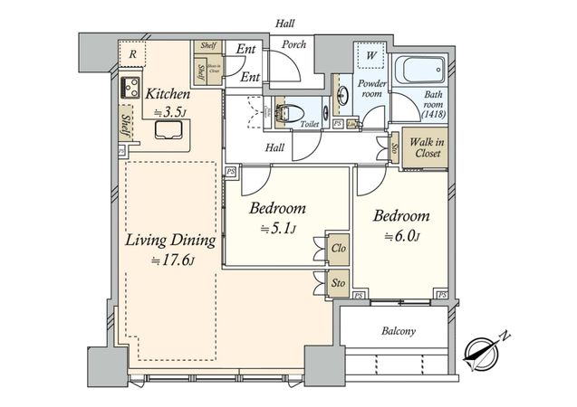 スカイフォレストレジデンス 間取図(平面図)