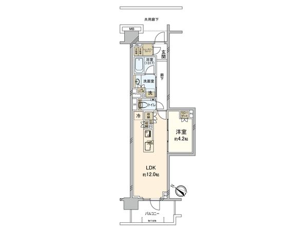 プラウド高田馬場 間取図(平面図) プラウド高田馬場 間取図(平面図)